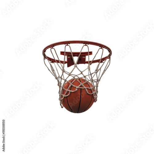 Basketball full details isolated on white background, Basketball sports equipment on white With png file. tramsparent bacjground photo