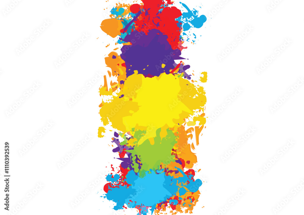 Fototapeta premium Abstract vector paint splatter color design background. Colorful design element. illustration vector design color on white background. illustration vector design.