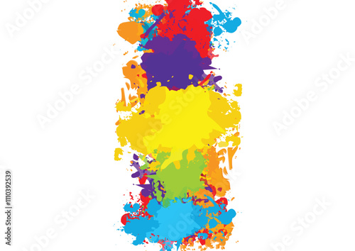 Abstract vector paint splatter color design background. Colorful design element. illustration vector design  color on white background. illustration vector design.