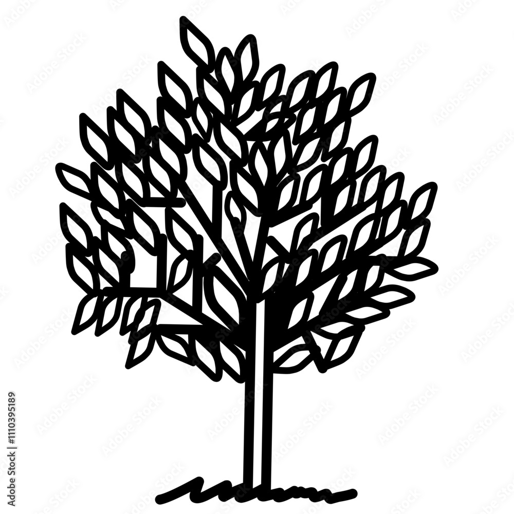 Obraz premium silhouette of tree