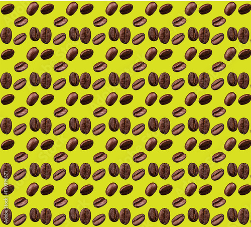 A repeating pattern of coffee beans, offering a classic and timeless aesthetic. Ideal for adding texture and visual interest to your projects