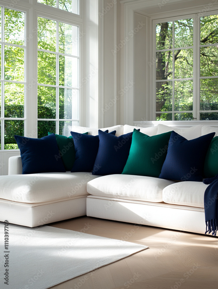 Fototapeta premium modern living room with sofa