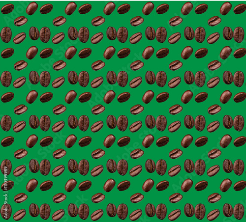 A repeating pattern of coffee beans, offering a classic and timeless aesthetic. Ideal for adding texture and visual interest to your projects