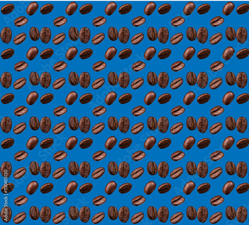 A repeating pattern of coffee beans, offering a classic and timeless aesthetic. Ideal for adding texture and visual interest to your projects