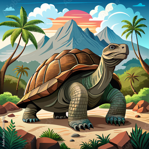 Galápagos Tortoise: The largest living tortoise, found in the Galápagos Islands, known for its long lifespan.