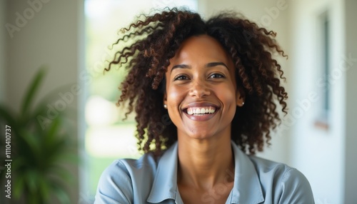 Empowering Woman Smiling After Completing Cancer Treatment with Hopeful Expression Symbolizing Strength and New Beginnings