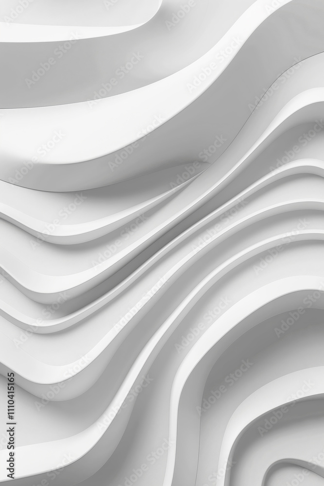 A contemporary white and grey background featuring abstract 3D lines, perfect for creative projects and cover designs A contemporary white and grey background featuring abstract 3D lines, perfect for creative projects and cover designs