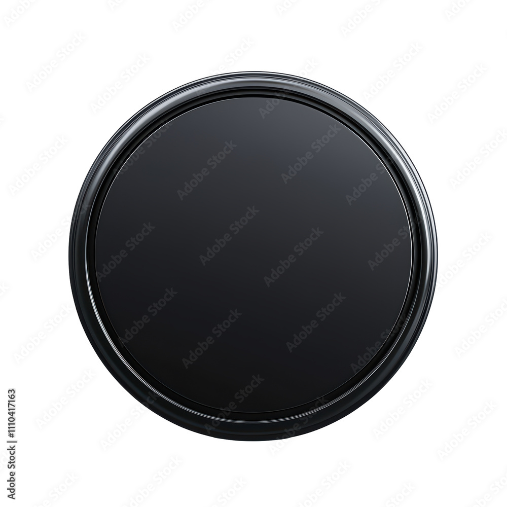 sleek black round mirror with glossy frame, perfect for modern decor. This stylish piece enhances any space with its elegant design and reflective surface. isolated on transparent background sleek black round mirror with glossy frame, perfect for modern decor. This stylish piece enhances any space with its elegant design and reflective surface. isolated on transparent background