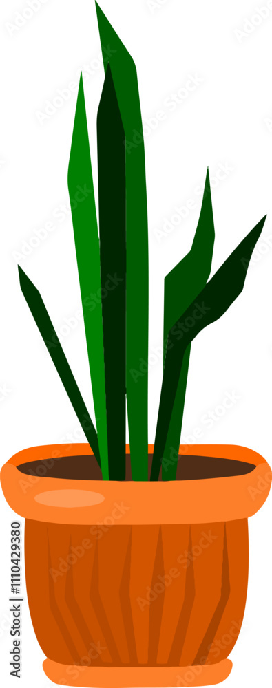 Fototapeta premium Plant in a pot vector