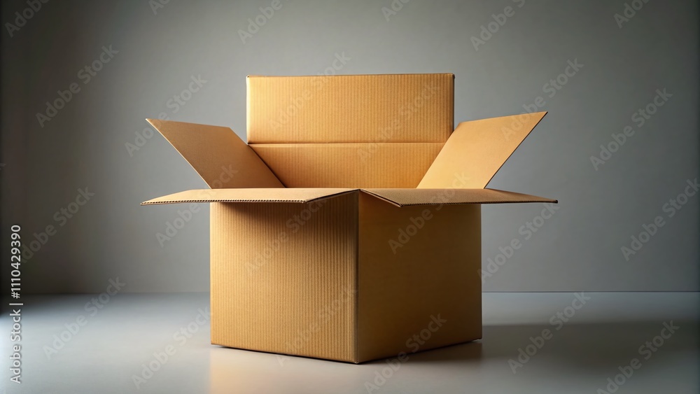 Versatile Empty Cardboard Box with Open Flaps for Packing, Shipping, and Storage - Ideal for Organizing Your Space and Ensuring Safe Transportation of Goods Versatile Empty Cardboard Box with Open Flaps for Packing, Shipping, and Storage - Ideal for Organizing Your Space and Ensuring Safe Transportation of Goods