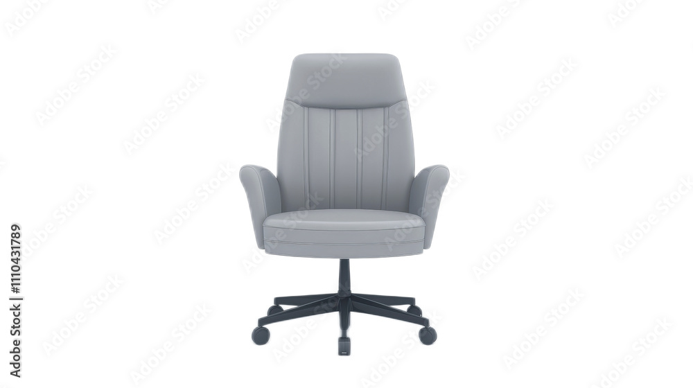 Modern Ergonomic Office Chair in Soft Grey with Sleek Design Modern Ergonomic Office Chair in Soft Grey with Sleek Design
