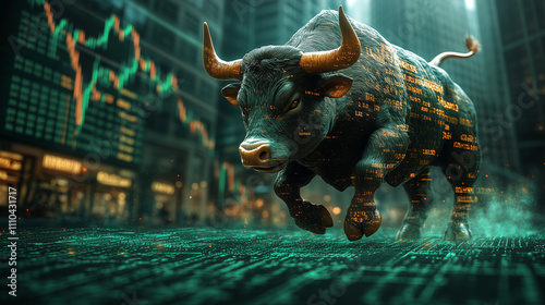 Green stock boom market cryptocurrency bitcoin. Crypto bull run