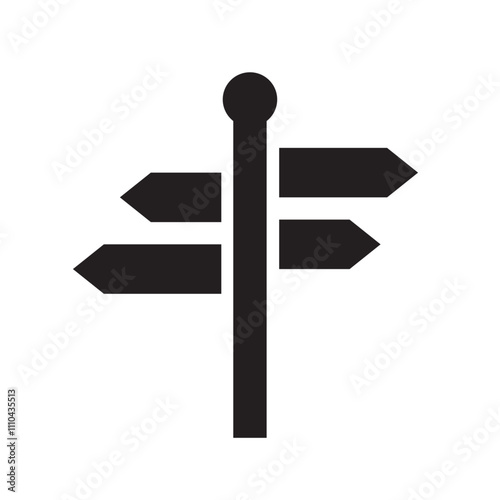 Street direction icon 