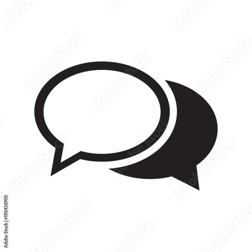 Speech bubble icon for messaging or conversation