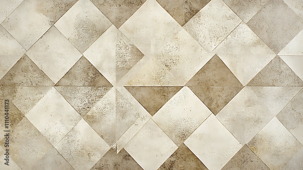 Beige diamond shapes forming a soft, warm pattern on a monochromatic backdrop. Beige diamond shapes forming a soft, warm pattern on a monochromatic backdrop.