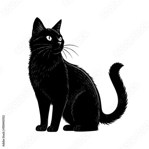 cat silhouette vector