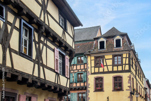 Maisons à colombages du 17e siècle à Riquewihr