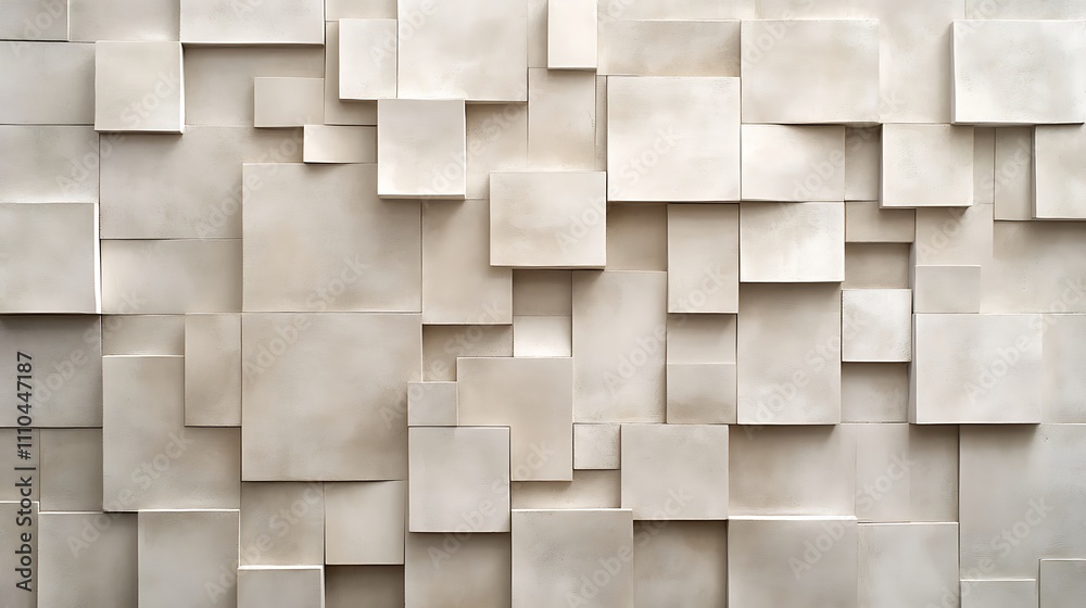 Beige square shapes forming a soft, warm pattern on a monochromatic backdrop. Beige square shapes forming a soft, warm pattern on a monochromatic backdrop.
