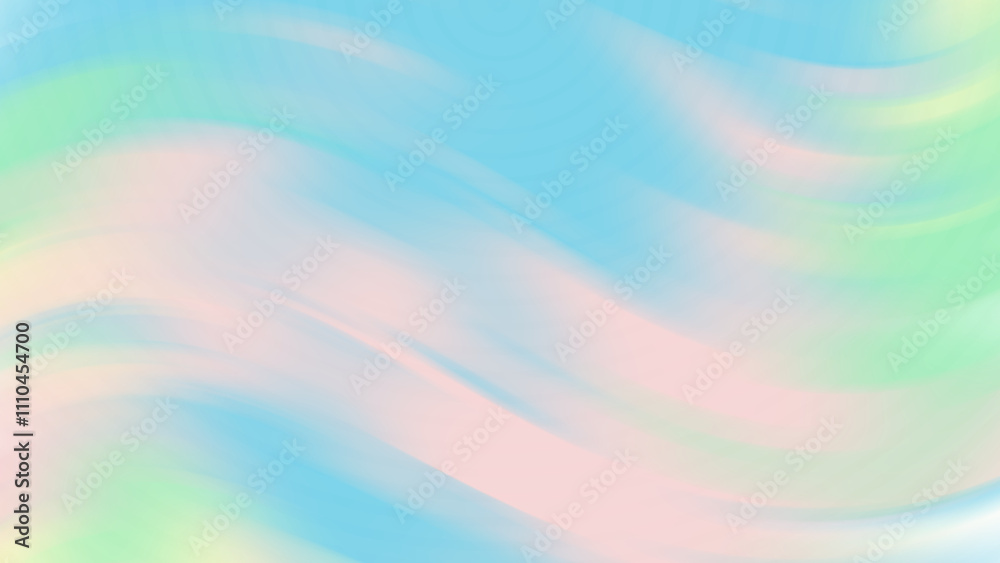 Obraz premium Soft pastel hues create gentle flowing waves, ideal for backgrounds, design projects, and calming visuals for various creative purposes.