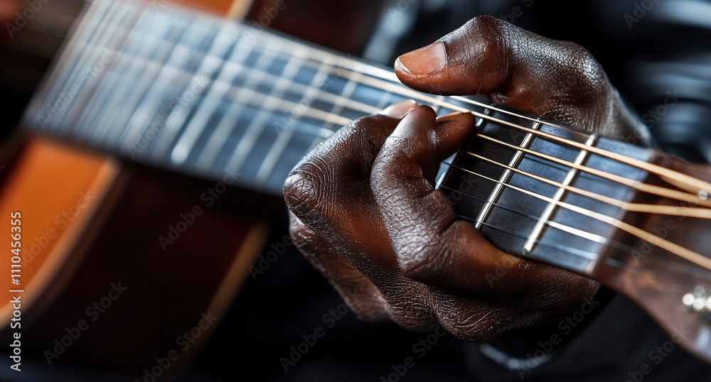 Fototapeta premium man playing guitar