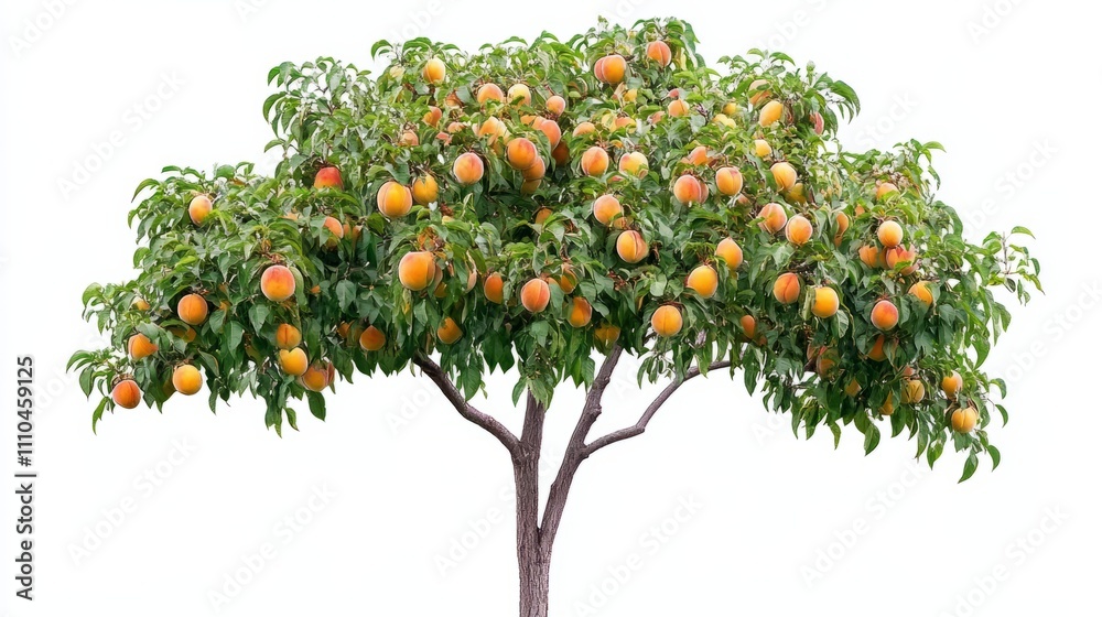 tree with fruits isolated on white tree with fruits isolated on white