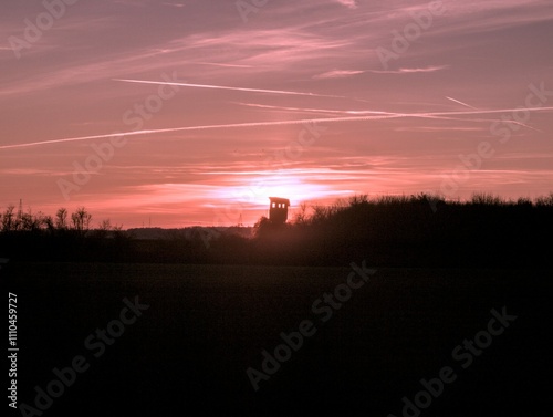 landscape at sunset