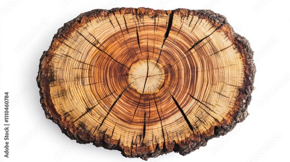 Obraz premium stump isolated on white background