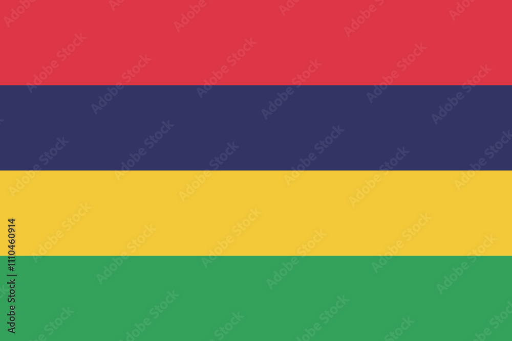 Fototapeta premium モーリシャス共和国の国旗