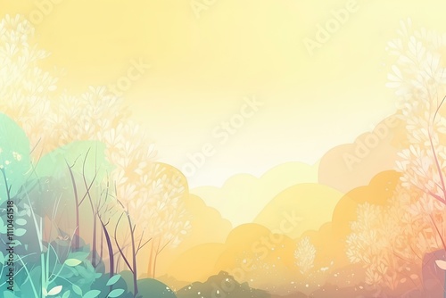 landscape with trees