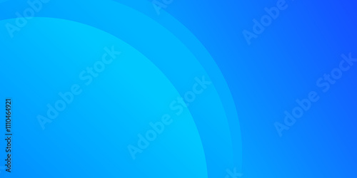 Modern and minimalist blue abstract background with circles