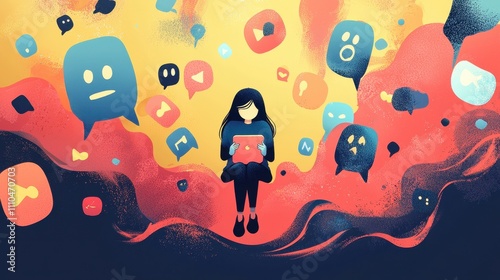 Visual Representation of Online Bullying Behaviors in Digital Communication
