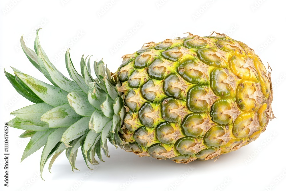 Fresh Pineapple on White Background for Design Use Fresh Pineapple on White Background for Design Use