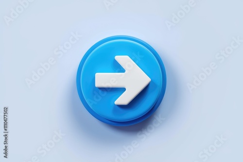 3D blue button with white arrow for next continue. Free Download 3D blue button with white arrow for next continue. - GFXLoad
