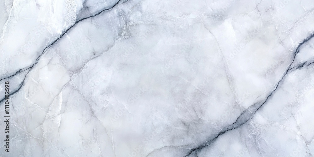 Fototapeta premium White marble stone texture background with intricate vein pattern