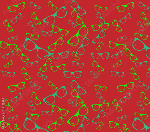 A retro-inspired pattern of glasses, perfect for adding a vintage vibe to your designs