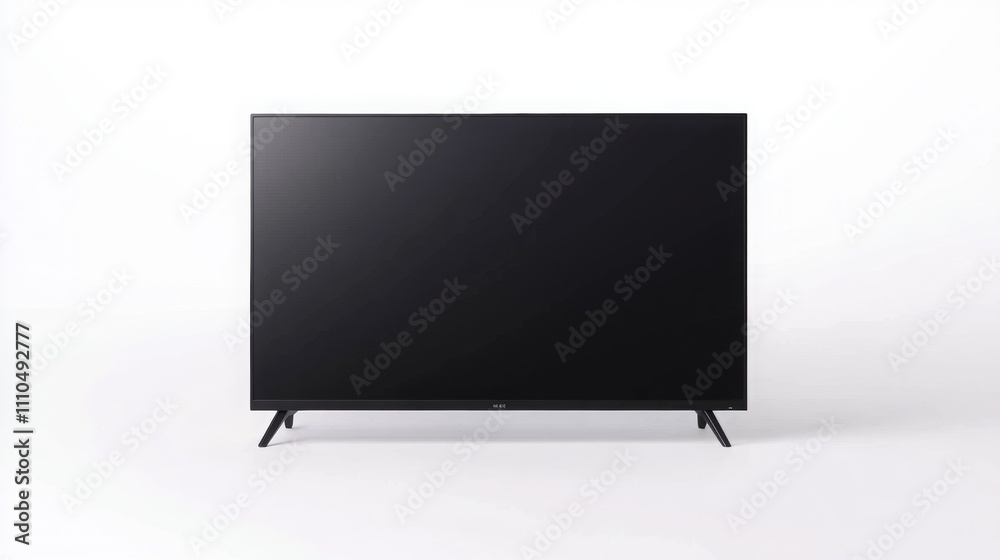 TV on white background, stylish mockup TV on white background, stylish mockup