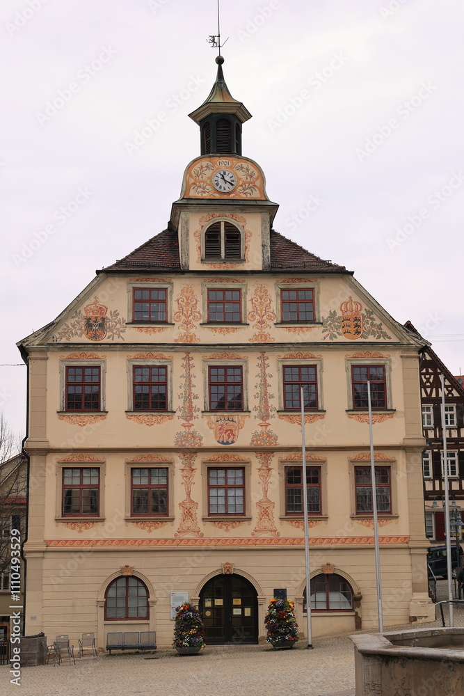 Obraz premium Blick auf Vaihingen an der Enz in Baden-Württemberg