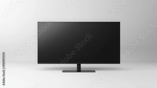 TV on White Background, Vector Image