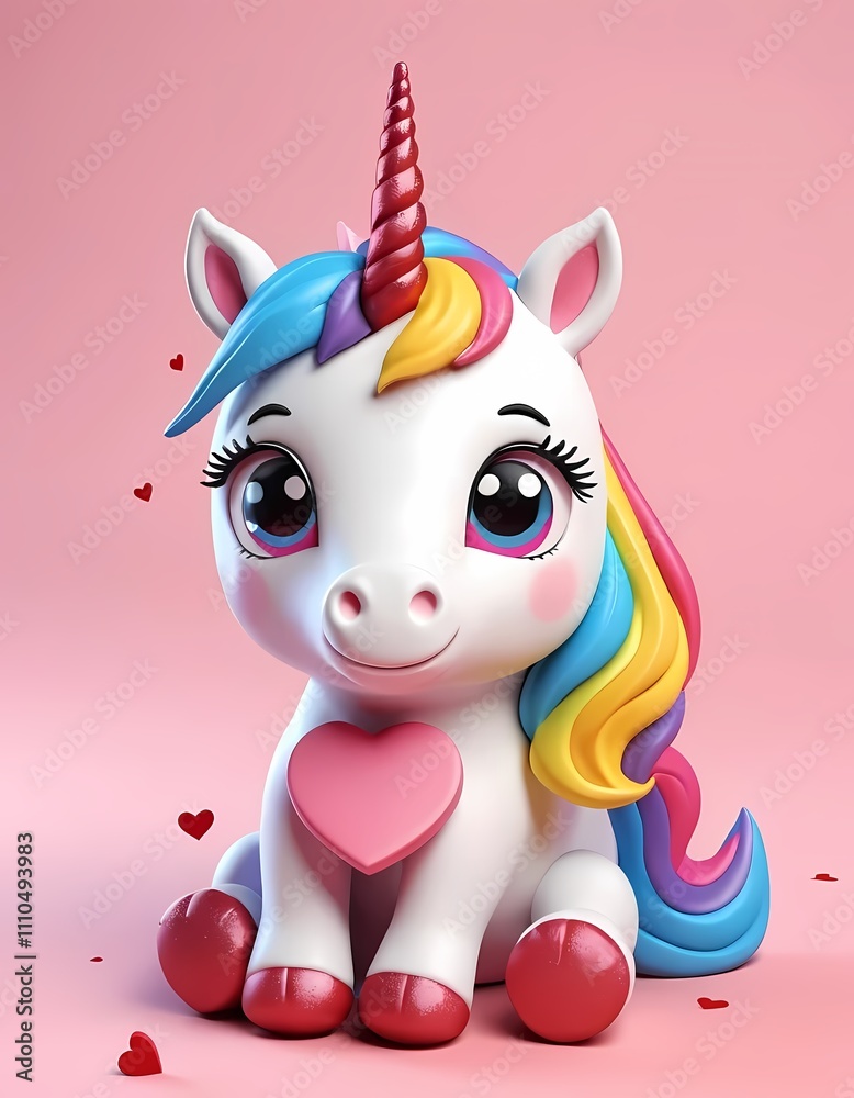 Magical unicorn for valentine’s celebration
Magical unicorn for valentine’s celebration