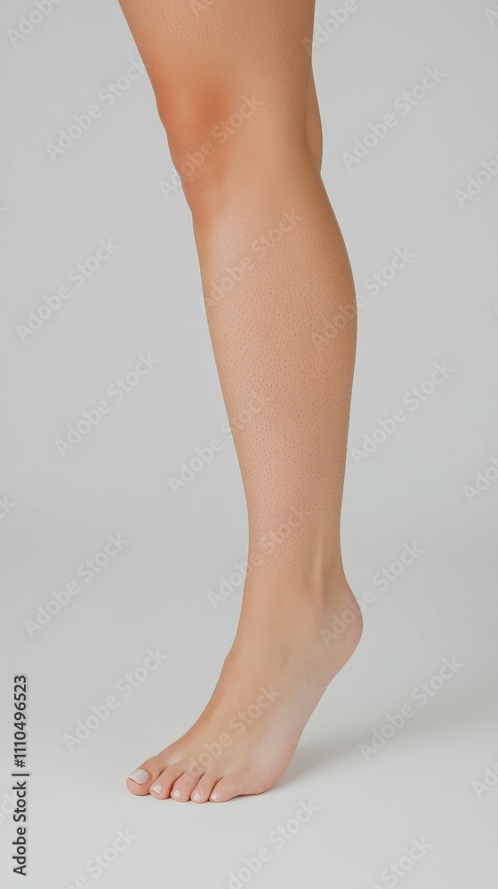 Realistic Close-Up of Silky Smooth Legs

