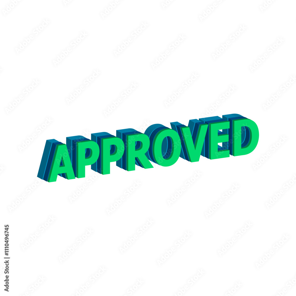 Approved icon design template Approved icon design template