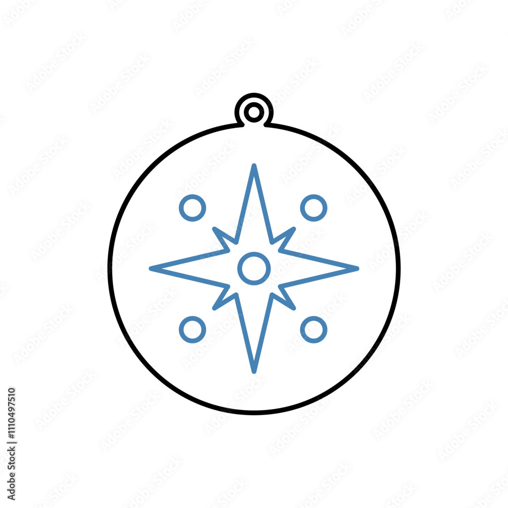 compass concept line icon. Simple element illustration. compass concept outline symbol design. compass concept line icon. Simple element illustration. compass concept outline symbol design.