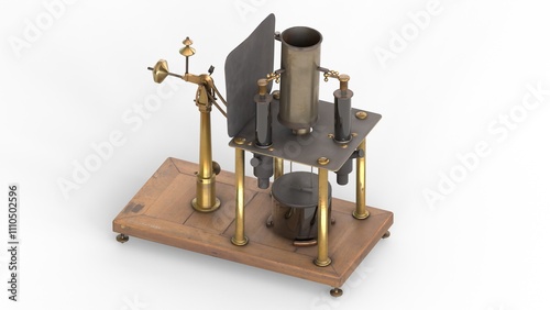 absolute electrometer with white background