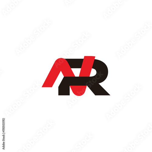 Free Download letters nr simple linked colorful overlapping logo vector - GFXLoad