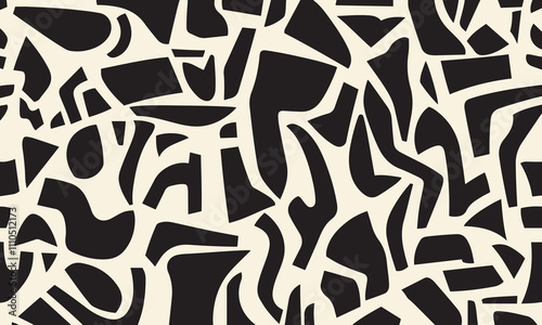 unique bold abstract black seamless pattern for luxury design and wallpaper