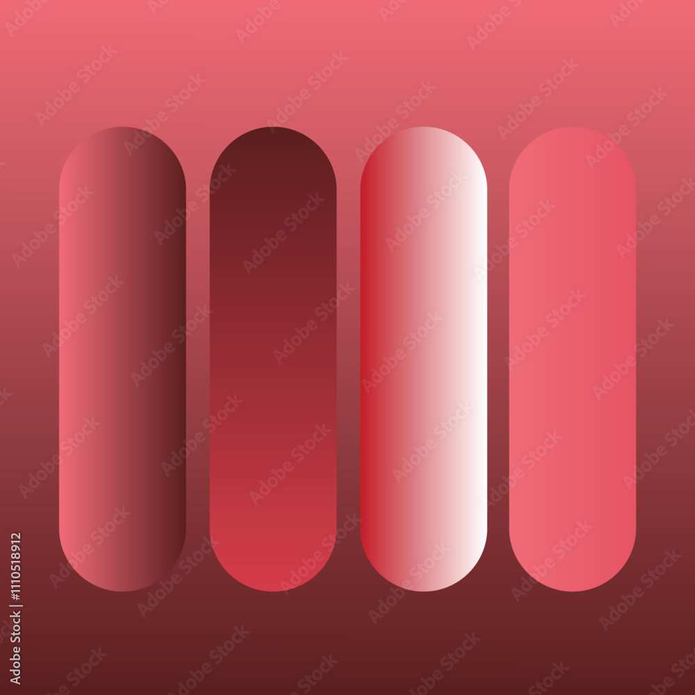 Rosy Pink Colorful gradients Trendy collection. Set of colorful gradients. Rosy Pink Colorful gradients Trendy collection. Set of colorful gradients.