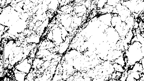 Abstract grunge black and white distressed texture background. Rustic cracked texture with many cracks and scratches. Abstract background. Graphic illustration with transparent background.