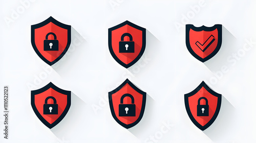 Free Download Security shield sign vector illustration, Lock security icon, Set of security shield icons, securityshields symbols with check mark and padlock, Shield security icon, Safety, protection sign - GFXLoad