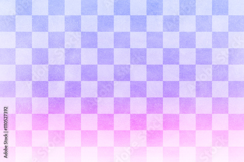 Japanese style checkered pattern background. Japanese traditional latticework illustration.