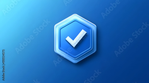 Free Download Protection. Healthcare. Insurance. Cyber security. Network safety. Protection shield with Check mark icon inside transparent sphere shield with hexagon pattern on blue background. Vector illustration. - GFXLoad